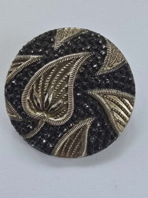 Leaf Moulded Black Glass