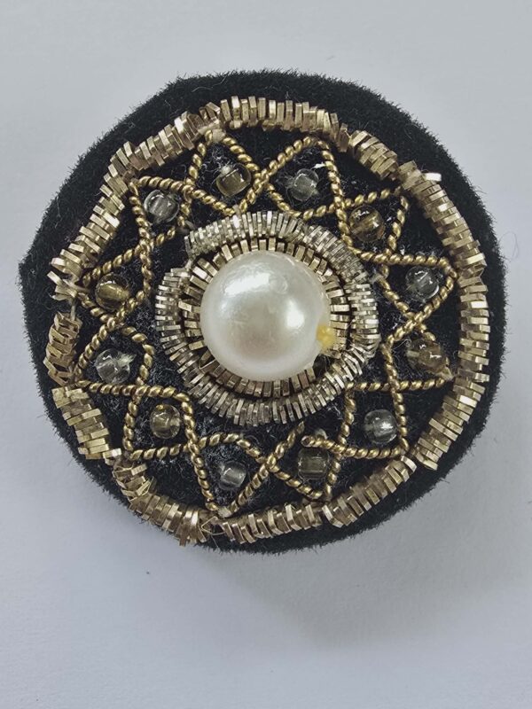 6bf448c8-91db-4f7f-a43b-cfcbc81d9752 Black Velvet and Embrodered Button