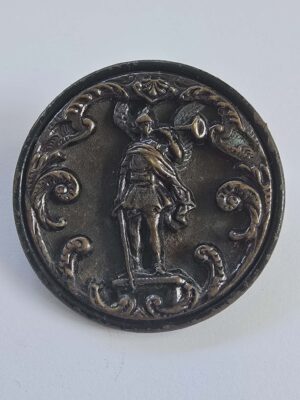 Lacqurered Brass Picture Button