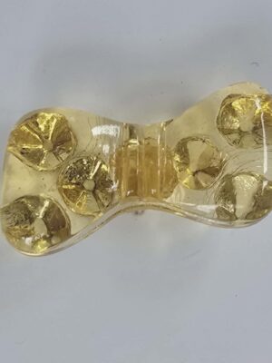 Set of 4 Glass Bow Buttons
