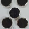 Set of Flat Black Glass