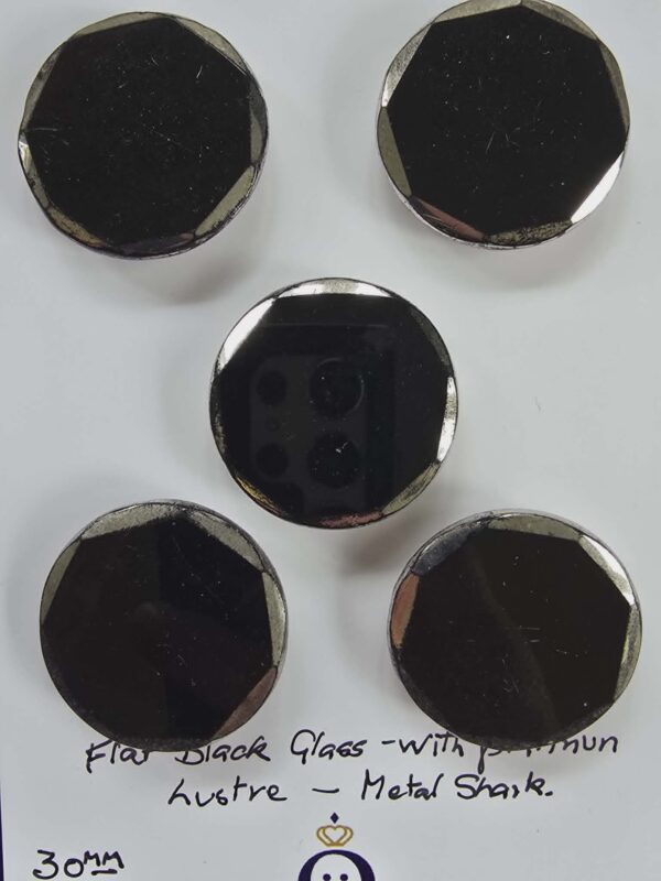 Set of Flat Black Glass
