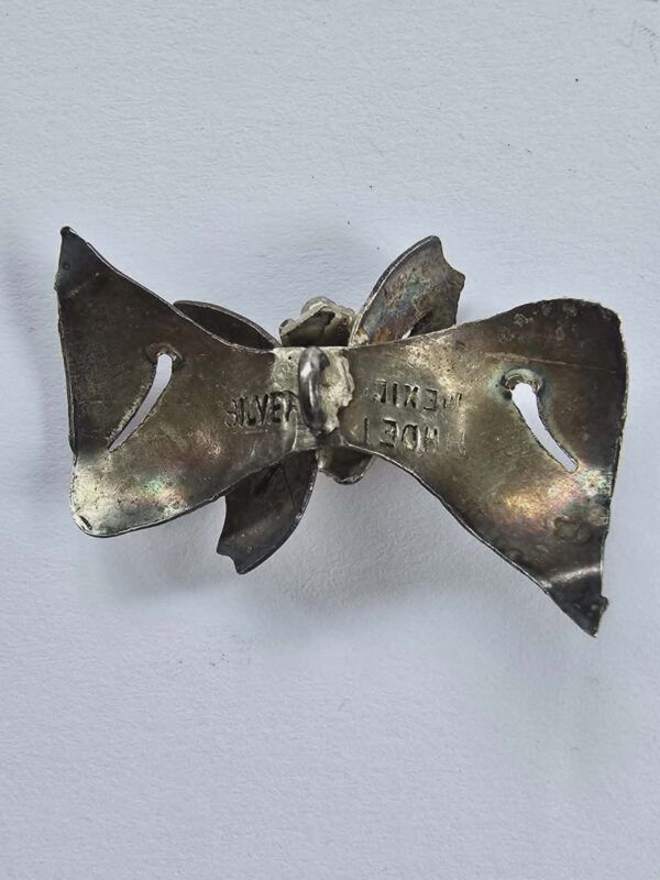 Silver Bow Buttons