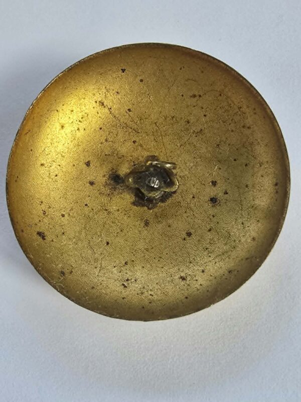 Stamped Steel on Brass Button