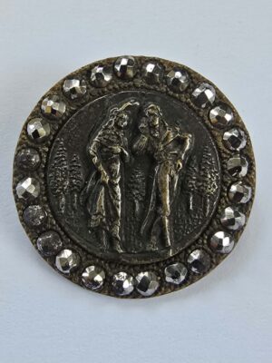 Height of fashion Stamped Brass Button