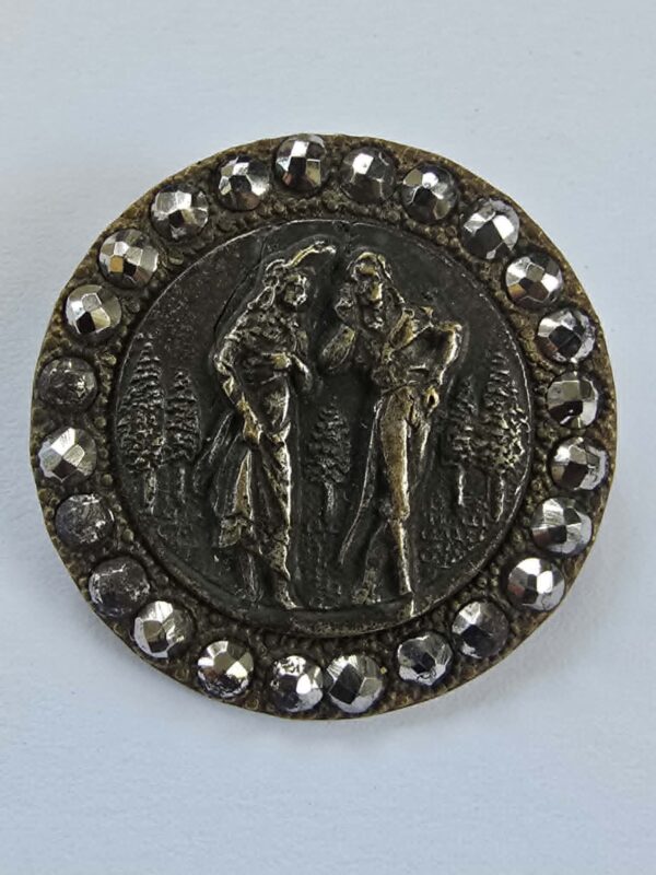 Height of fashion Stamped Brass Button