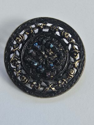 Blued Steel's Mounted on Brass Button