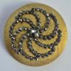 Stamped Steel on Brass Button