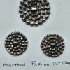 Set of 3 Matched Fashion Cut Steel Buttons