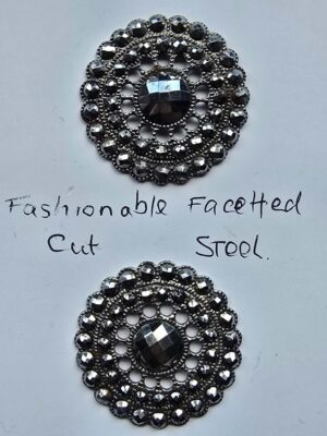 Fashionable Facetted Cut steel